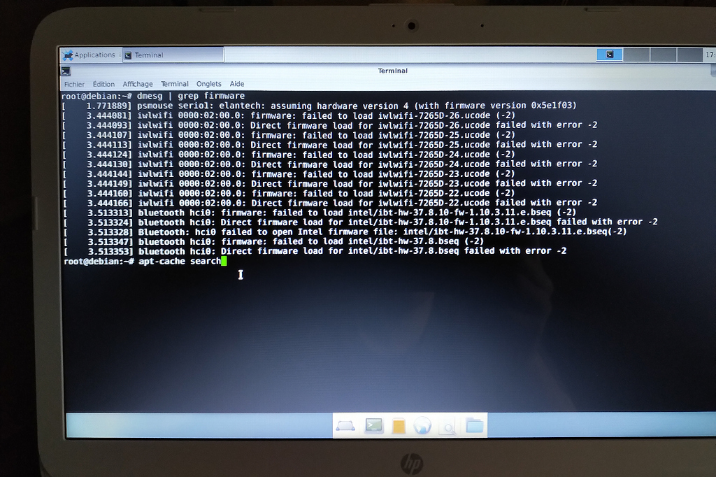 Debian problème pour trouver / installer le pilote wifi Support