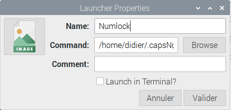 launcher properties