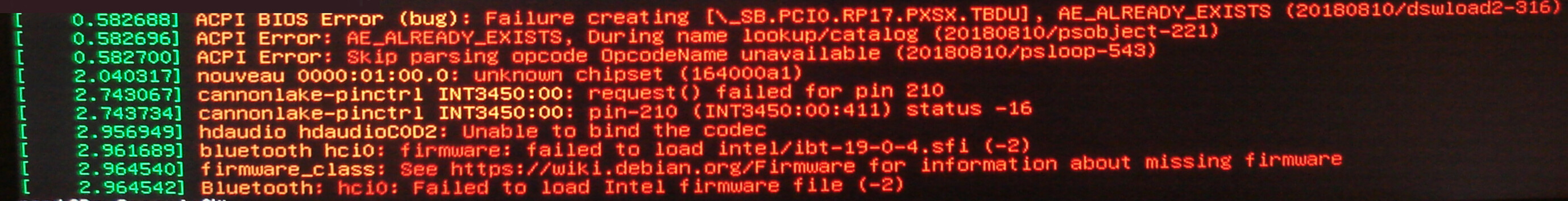 ACPI error